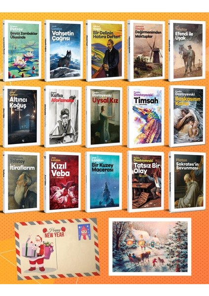 Dünya Klasikleri Onbeşli Set - 1 ve Kartpostal
