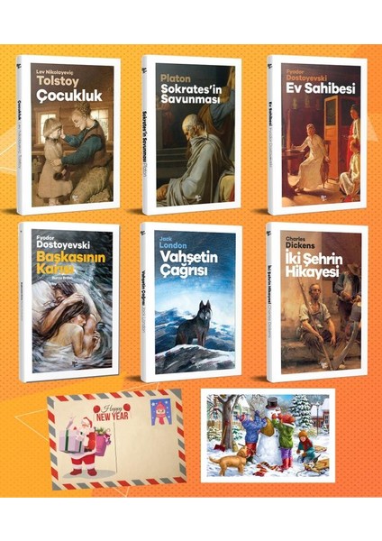 Dünya Klasikleri Altılı Set - 2 ve Kartpostal