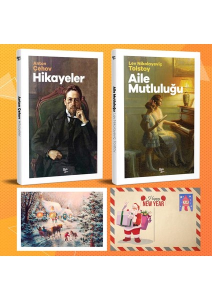 Dünya Klasikleri Ikili Set - Hikayeler - Aile Mutluluğu ve Kartpostal
