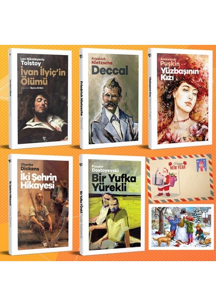 Dünya Klasikleri Beşli Set - 6 ve Kartpostal