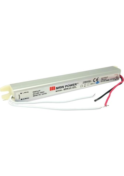 12V 2A Metal Kasa Slim Ince Adaptör MRW-24-12PL