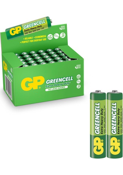 Pil AAA İnce Kalem Greencell 40 Adet GP-24G-2S2