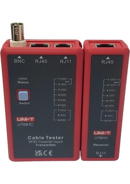 Unıt UT681C Cat5-Cat6-Cat7 Network Kablo Test Cihazı