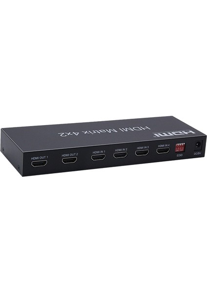 HDMI 4K 3D matrix 4x2 kumandalı 4 in 2 out switch-splitter