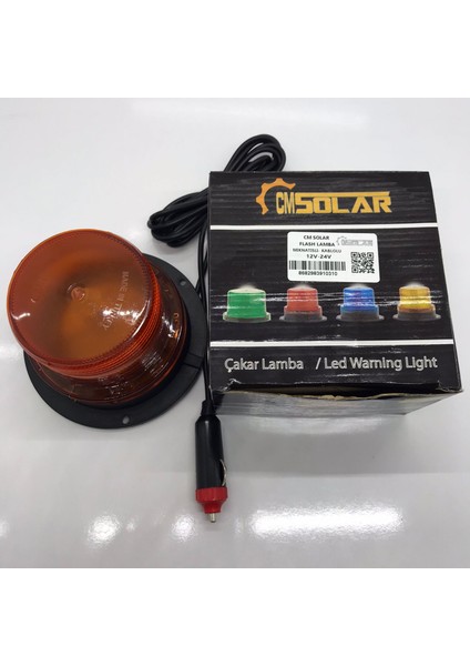 Cmsolar Mıknatıslı Çakar Tepe Lambası Sarı 12V - 24V Tüm Araçlar Için