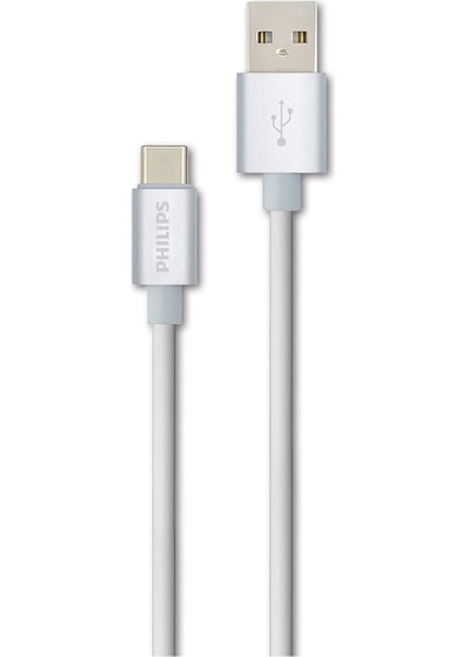 2023BY3A 3A 60W Usba To Type-C 1.2 Metre Hızlı Şarj ve Data Kablosu Beyaz
