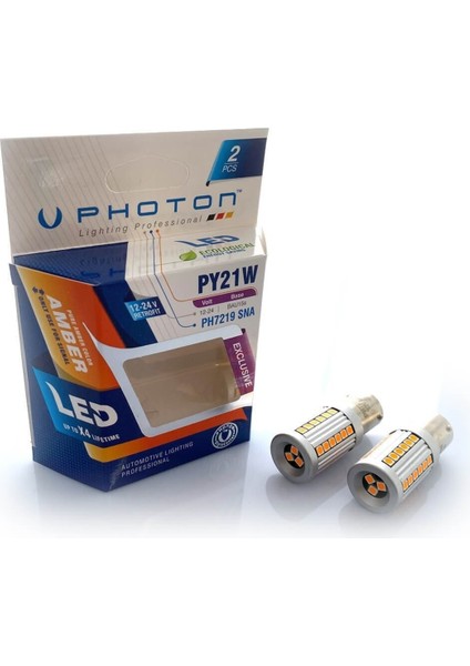 Oto LED Sinyal Ampulü PY21W Tak Kullan Ürün Photon PH7219SNA