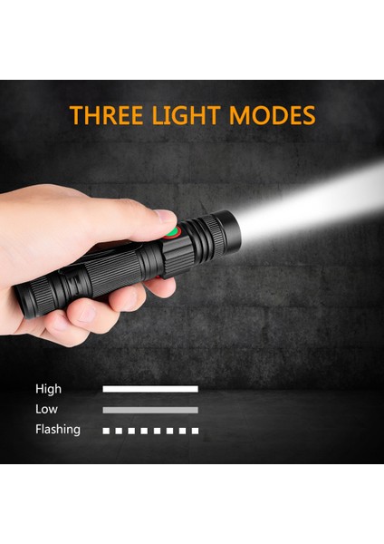 T6 LED USB Şarj Edilebilir Zumlanabilir El Feneri 18 Için Süper Parlak Lamba Işığı (Yurt Dışından) fırsatları
