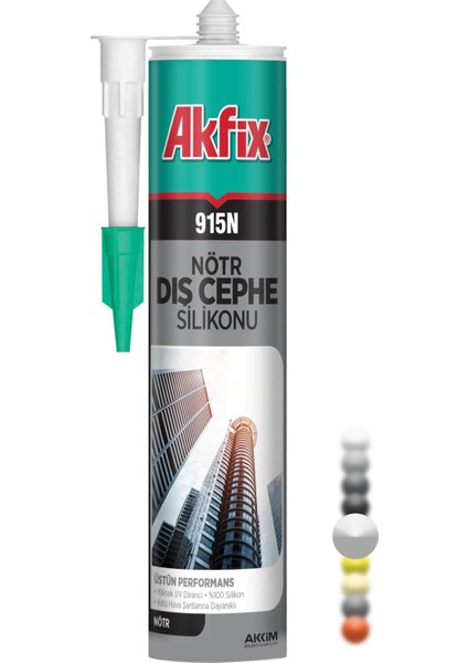 915N Nötr Dış Cephe Silikonu 280 Ml Şeffaf