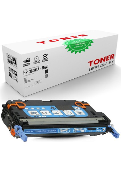 Hp Q6001A Mavi Muadil Toner /WB/124A/1600/2600/2600TN/2605/CM101