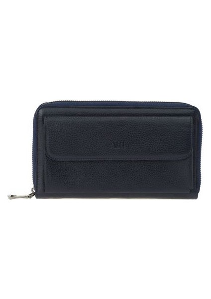 Lacivert Rölax Deri Unisex Portföy & Clutch Çanta Ar P-706