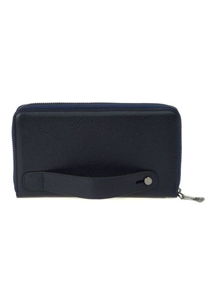 Lacivert Rölax Deri Unisex Portföy & Clutch Çanta Ar P-706