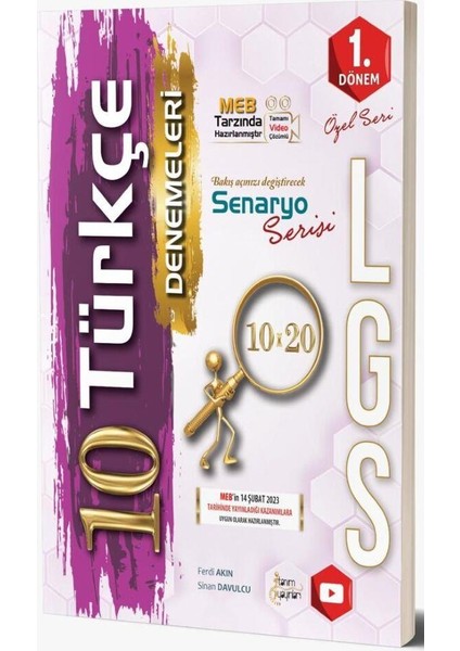 8. Sınıf Lgs Türkçe 10 Deneme Özel Baskı Tanım Yayınları
