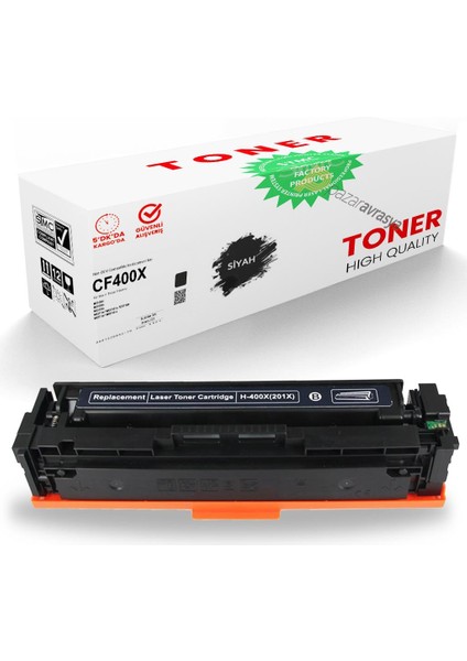 Whitebox CF400X Siyah Muadil Toner /WB/201X/M551/M575DN/M575F/M570