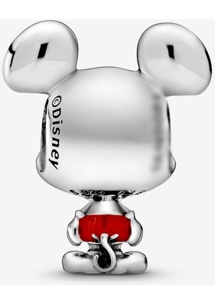 925 Ayar Gümüş Disney, Kırmızı Pantolonlu Mickey Mouse Charm