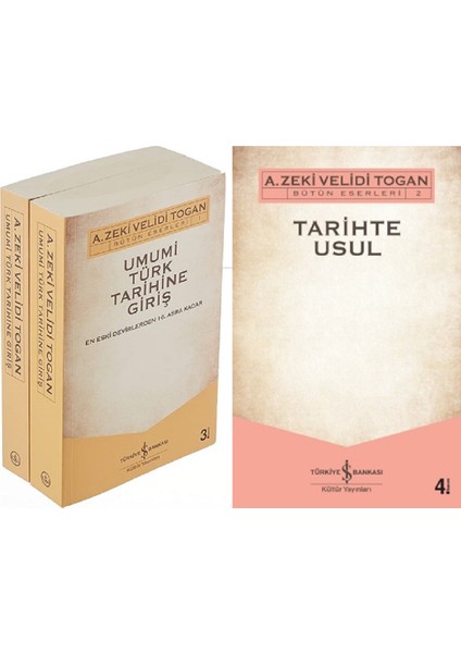 Umumi Türk Tarihine Giriş 2 Cilt – Dvd’li - Tarihte Usul / 3 Kitap Takım - Zeki Velidi Togan