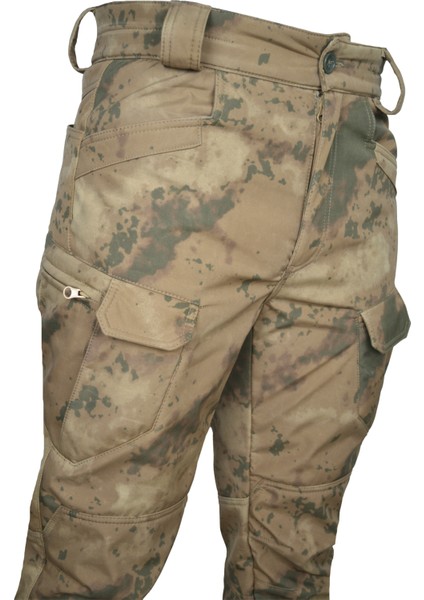 Wolftrap Tactical 8 Cepli Jandarma Kamuflaj Desenli Softshell Pantolon