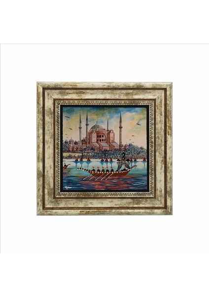 Ayasofya Camii (Hagia Sophia) Baskılı Doğaltaş Tablo (25CMX25CM )(KRT-007)