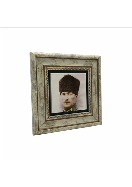 Atatürk Baskılı Doğaltaş Tablo (20CMX20CM )(KRT-103)