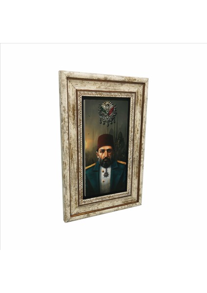 Sultan Abdulhamid Baskılı Doğaltaş Tablo (20CMX30CM )(DRT-023)