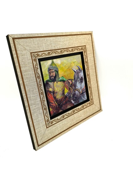 Selahaddin Eyyubi Tasviri Baskılı Mdf Çerçeveli Tablo (20CMX20 cm )(KRG-086)