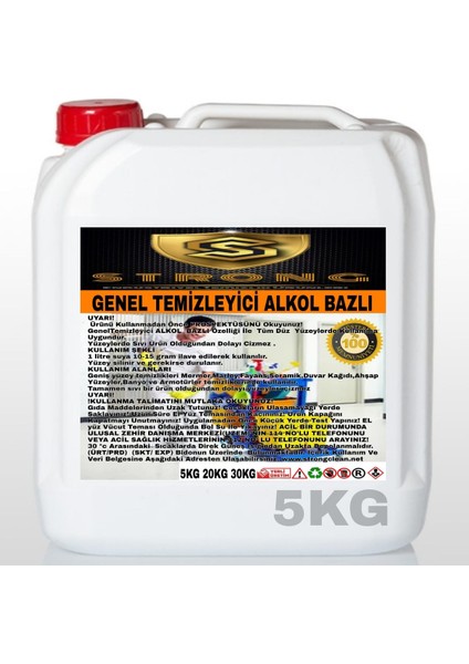 Genel Temizleyici Alkol Bazlı 5kg