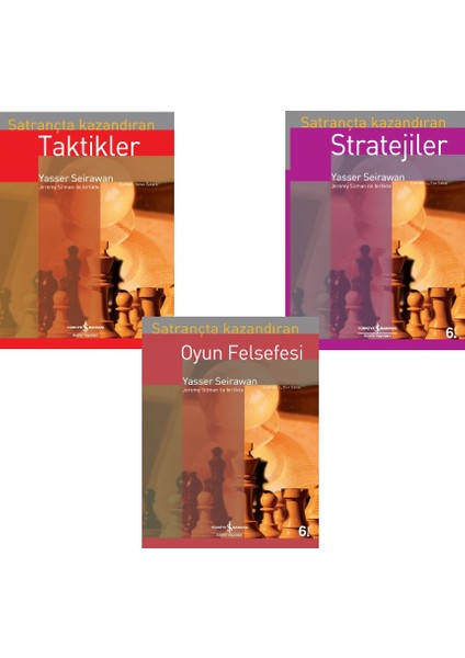 Satrançta Kazandıran Stratejiler - Taktikler - Oyun Felsefesi / 3 Kitap - Yasser Seirawan