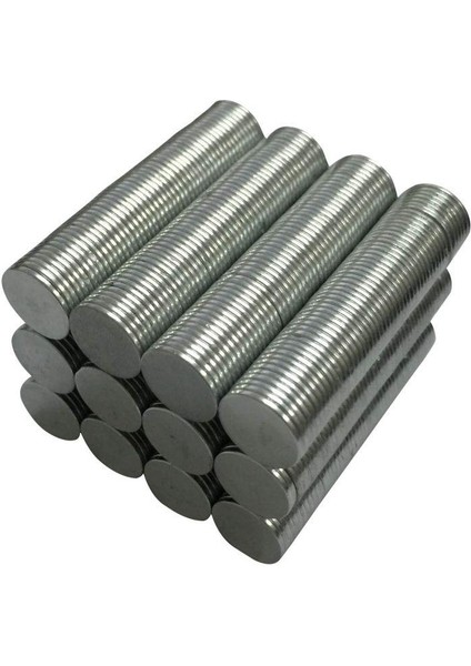 12 x 1 mm Çap: 12 Mm, Kalınlık : 1 mm Yuvarlak Neodyum Mıknatıs