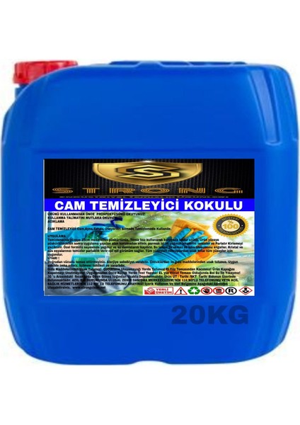 Cam Temizleyici Kokulu 20 kg