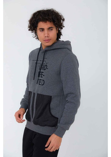 5034 Erkek 3 Iplik Kapşonlu Sweat modelleri