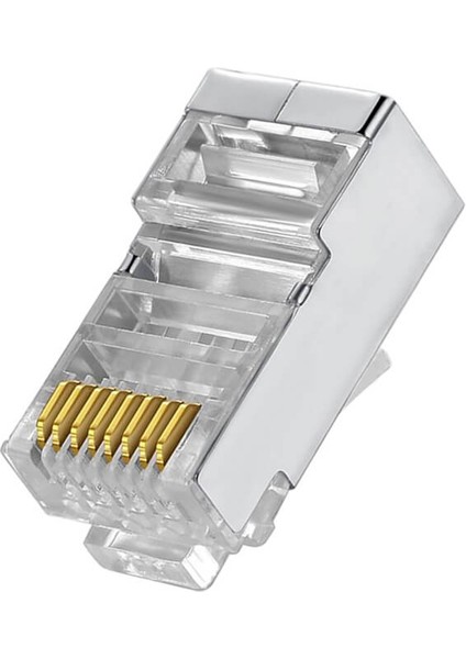 Cat6 Metal RJ45 Jack Konnektör Uç Lan Ethernet Jak - 25 Adet