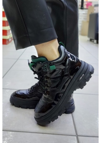 22K308-3 Kadın Siyah Sneaker Ayakkabı