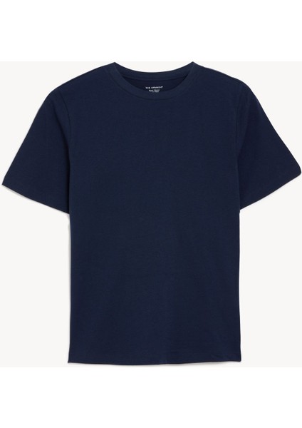 Saf Pamuklu Kısa Kollu T-Shirt