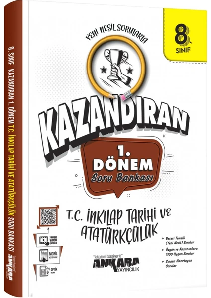 Ankara Yayıncılık 8.Sınıf 1.Dönem T.C. Inkılap Tarihi ve Atatürkçülük Soru Bankası