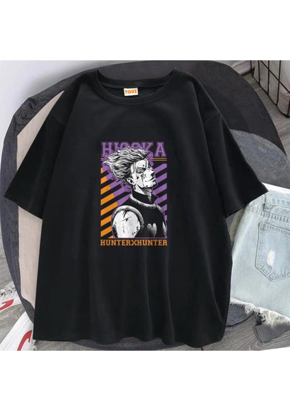 Hunter X Hunter Hisoka Baskılı Siyah Oversize T-Shirt fiyatları