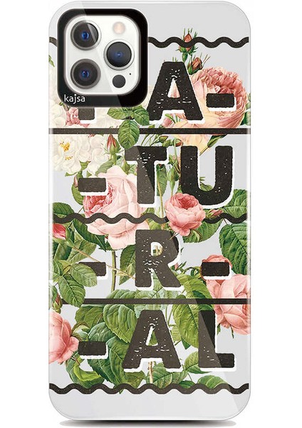 Apple iPhone 12 Pro Max Kılıf Kajsa Floral Kapak