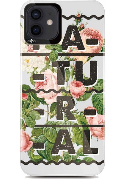 Apple iPhone 12 Kılıf Kajsa Floral Kapak
