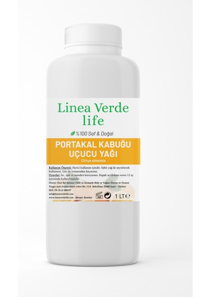 Portakal Kabuğu Yağı 1 Lt %100 Saf & Doğal
