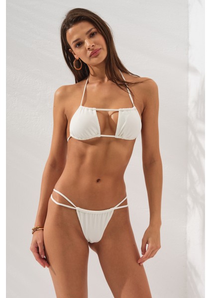 Benefit Straplez Formlu String Bikini Takım Beyaz 231241 fırsatları