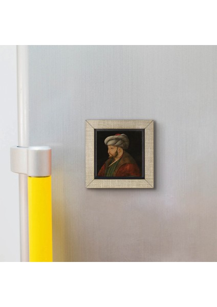 Fatih Sultan Mehmet(Gentile Bellini ÇIZIMI,1481) Baskılı Mdf MAGNET(KRT-090) fiyatları