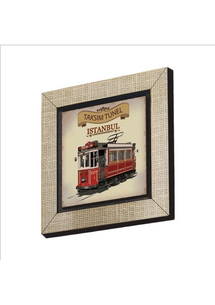 Nostaljik Tramvay Baskılı Mdf MAGNET(KRT-049)