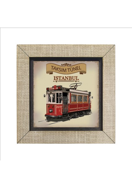 Nostaljik Tramvay Baskılı Mdf MAGNET(KRT-049) fırsatları