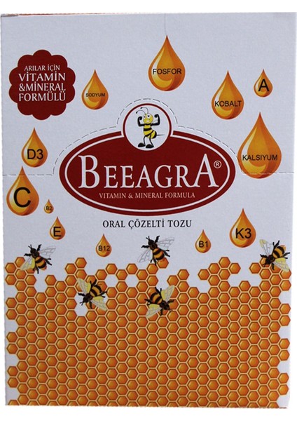 Beeagra Arı Vitamin ve Minerali 10 Adet 10 x 100 Gr.