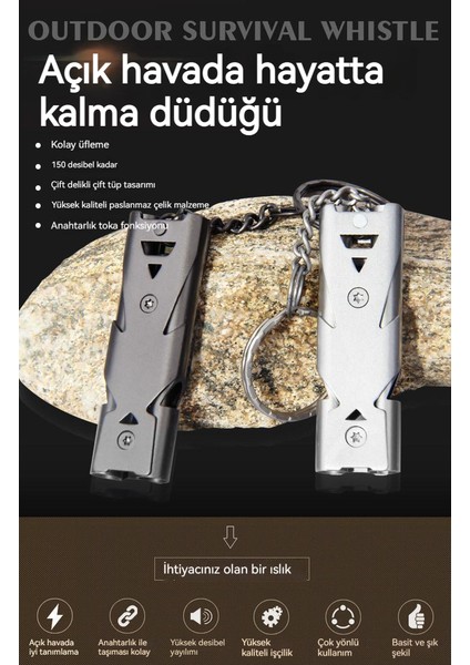 Paslanmaz Çelik Düdük Açık Hayatta Kalma Deprem Hayat Kurtaran Yüksek Frekanslı Düdük (Yurt Dışından) modelleri
