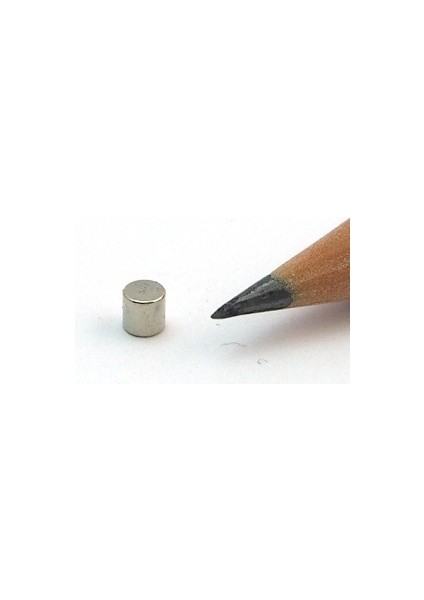 3 x 3 mm Çap: 3 Mm, Kalınlık : 3 mm Yuvarlak Neodyum Mıknatıs