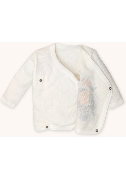 Şapkalı Önlüklü Eldivenli Kendinden Patikli 5' Li Yenidoğan Seti fırsatları