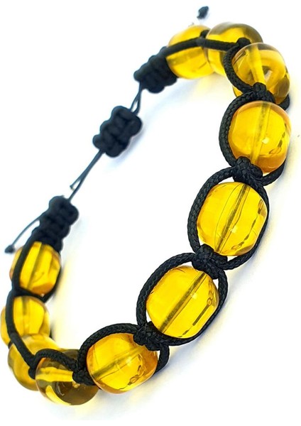 El İşi Kehribar Şambala Erkek Bileklik