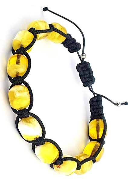 El İşi Süt Kehribar Şambala Erkek Bileklik fiyatları