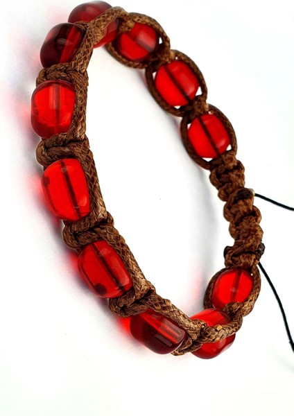 Ateş Kehribar El işi Şambala Erkek Bileklik fiyatları