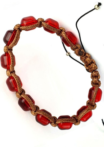 Ateş Kehribar El işi Şambala Erkek Bileklik modelleri